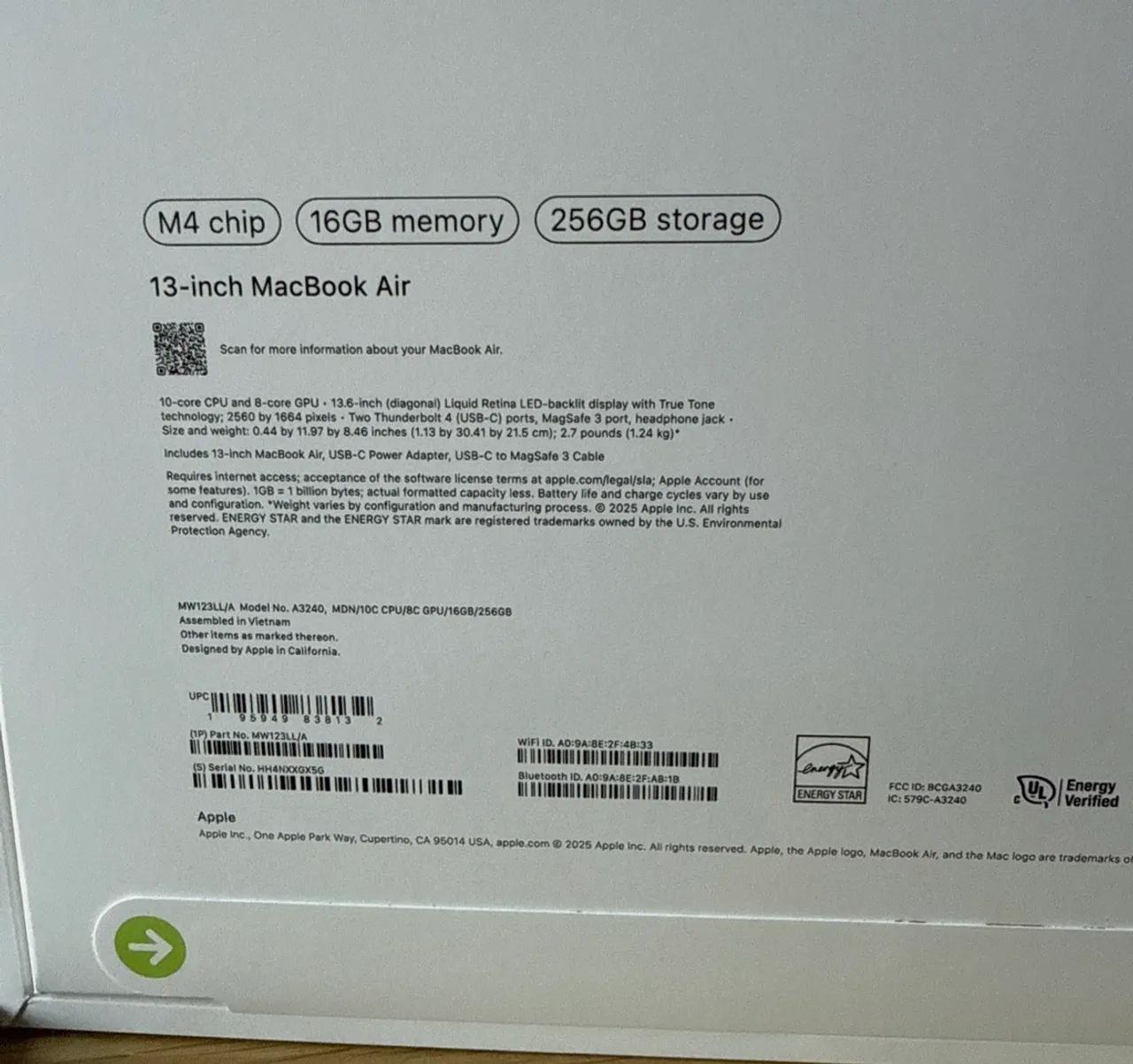 Macbook air 13 256gb m4 Novo Lacrado - Notebooks - Setor Leste