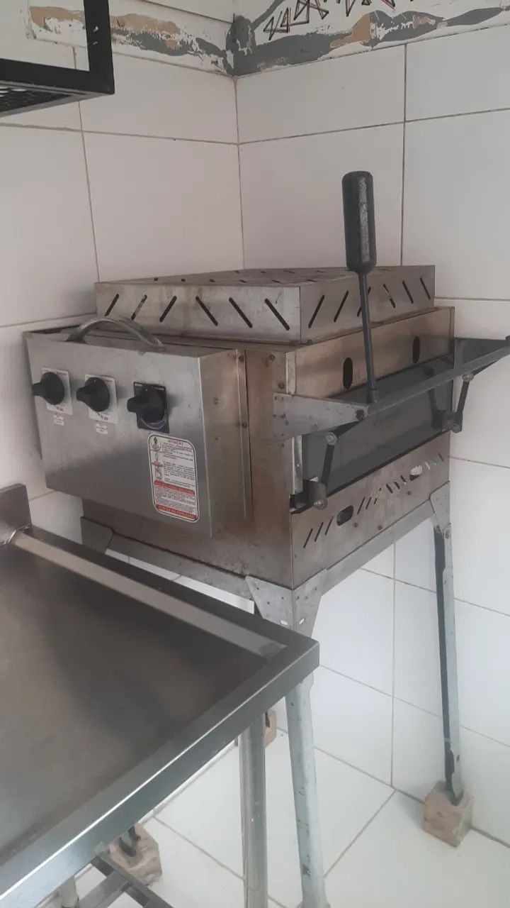 Forno pizza grill Aço inox infravermelho Com refratário  - Foto 3