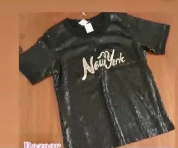T-shirt em paetês 