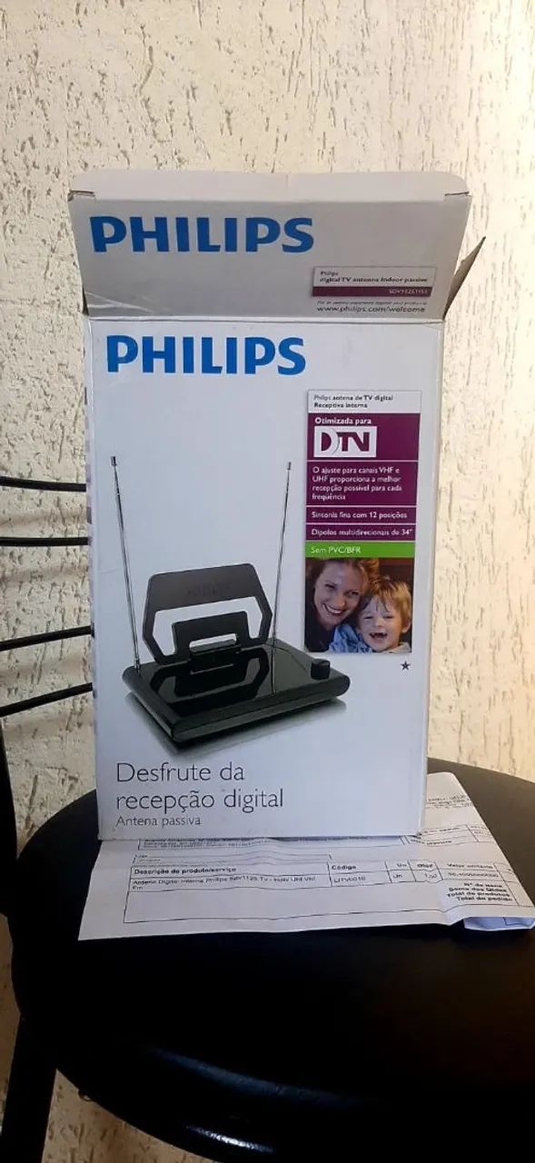 Antena Digital Interna Philips - Desfrute da Recepção