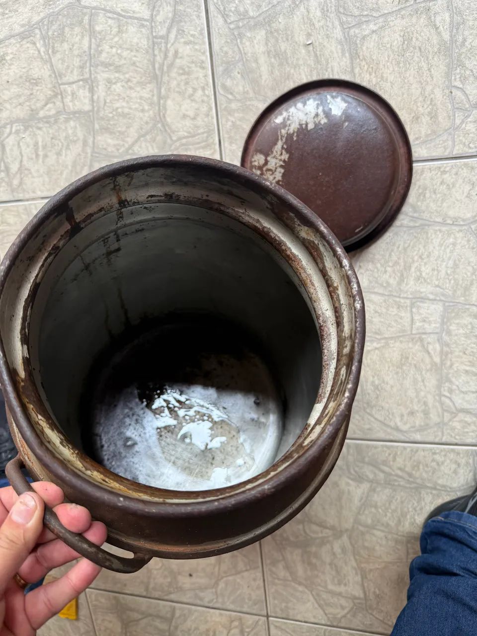 Leiteira lata de Leite Antiga  - Foto 4