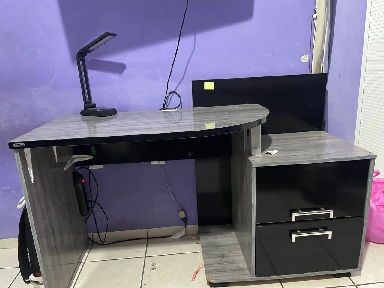 Escrivaninha moderna com 2 gavetas - Foto 3