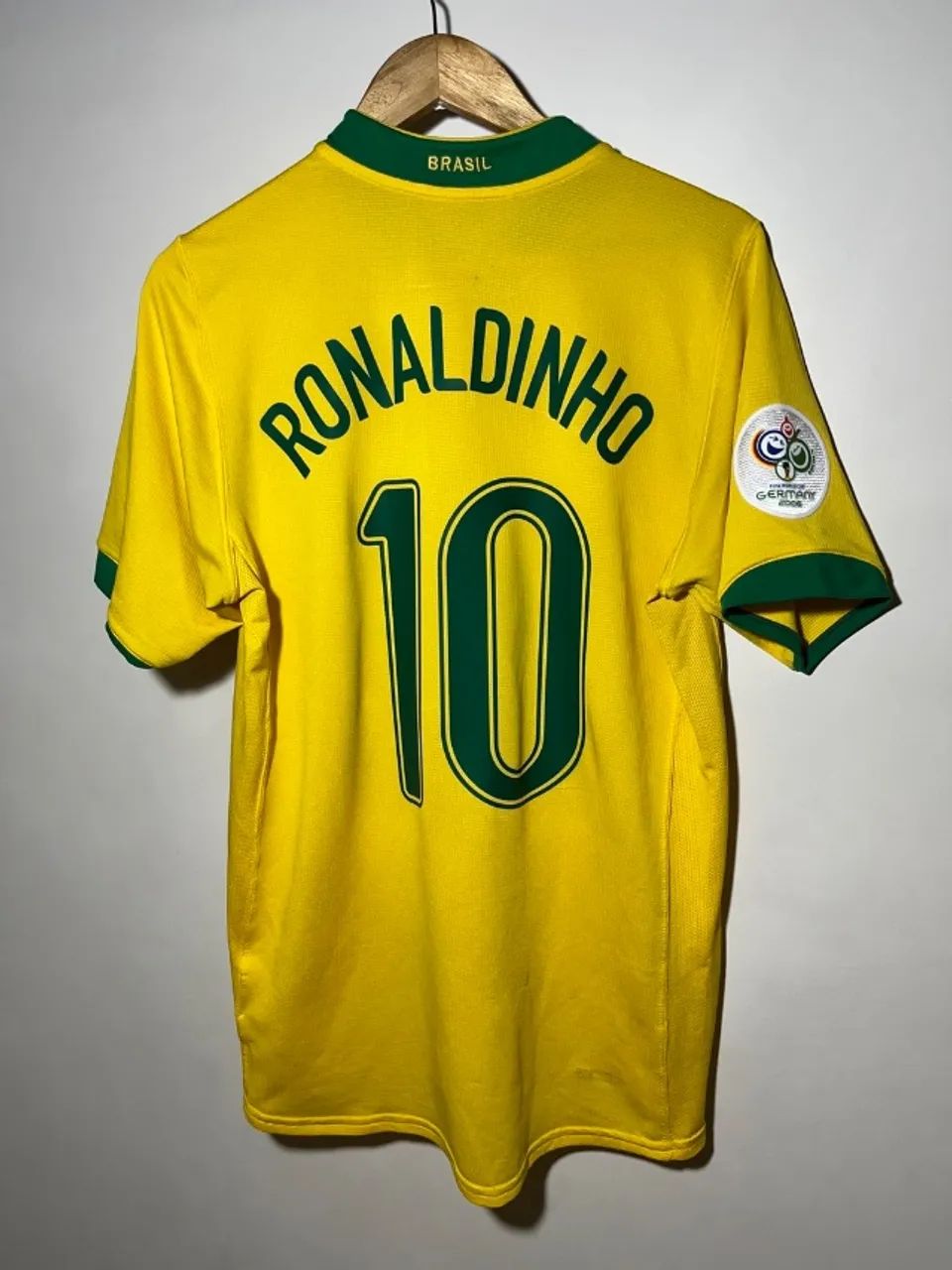 Camisa Ronaldinho Brasil Copa do Mundo 2006 Roupas Esportivas