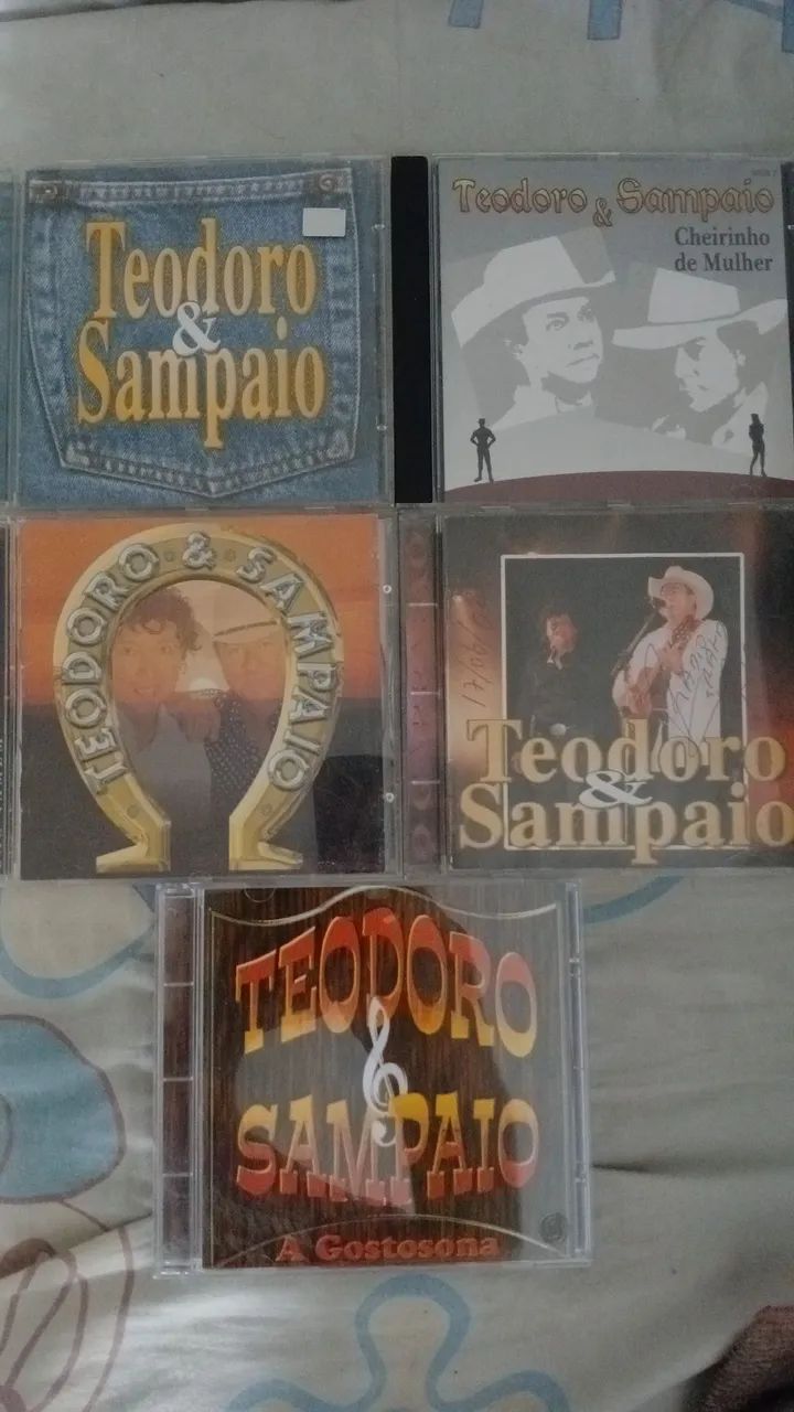 Kit 5  cds Teodoro e Sampaio 