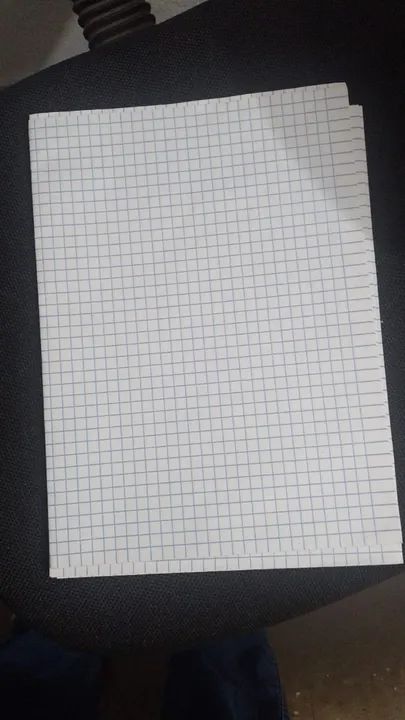 Bloco de papel quadriculado