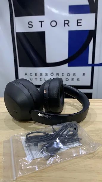 Fone headset sem fio bluetooth com modo cancelamento de ruídos - Foto 3