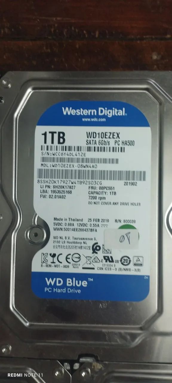 Lote 05 unidades HD 3,5 01TB - WD - Foto 2