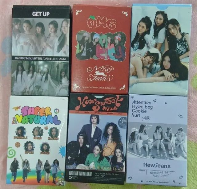 5 Caixas K-Pop (Lomo Card New Jeans)
