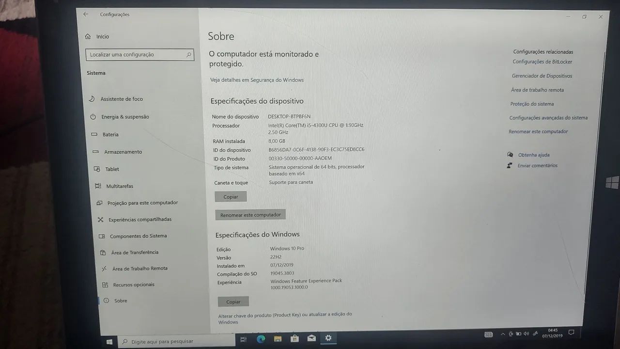Surface Pro 3 8GB Ram, i5, 256 SSD, windows 10 pro 