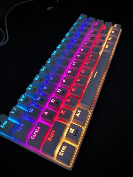 Teclado Mecânico Branco Gamdias Hermes E3 RGB - Foto 3