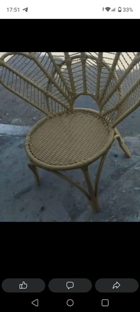 Poltrona de Palha Artesanal