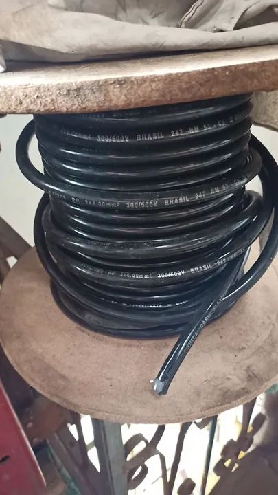 Cabo PP 3x4mm, novo 300/500V 30 MTS 