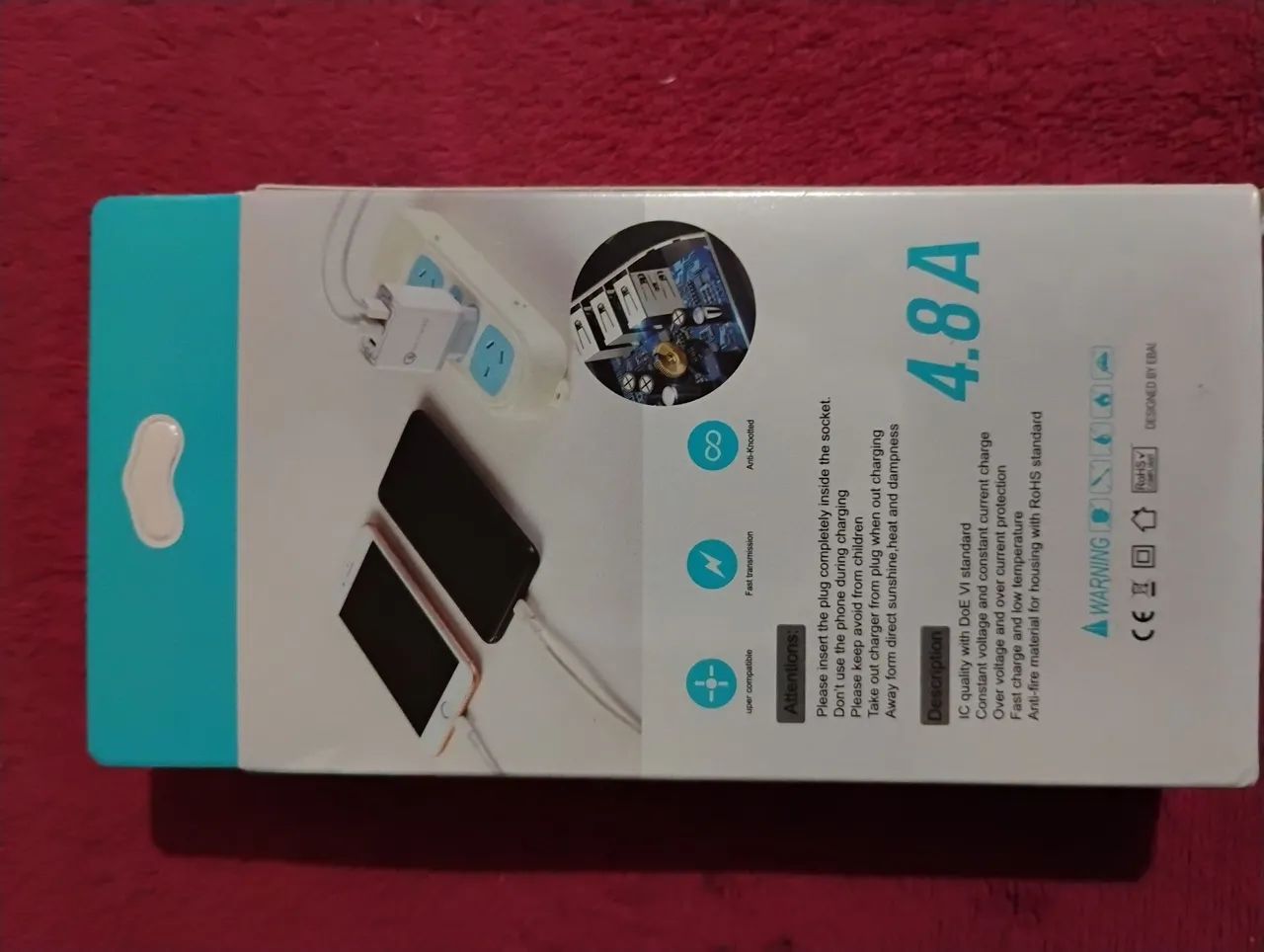 Carregador USB TURBO 4.8A FZF-06VGT - 3 entradas - Foto 2