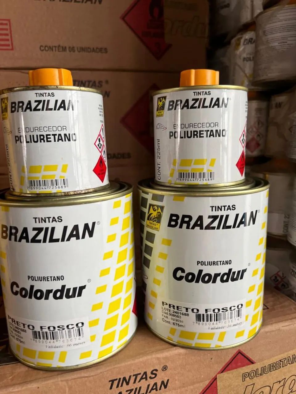 Tinta automotivo pouliuretano preto fosco