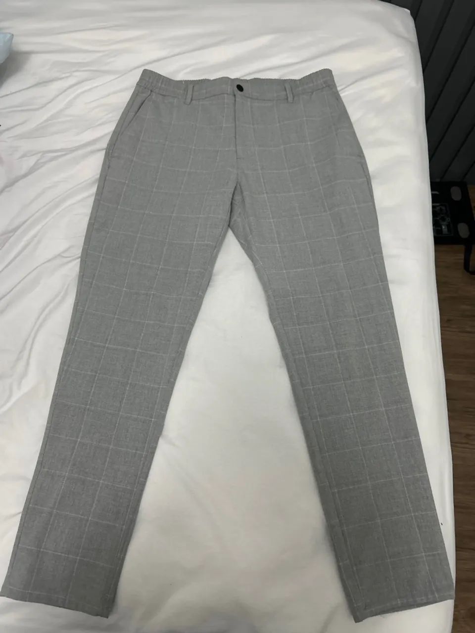 Calça Xadrez Zara CalÃ§as Masculinas Alfaiataria Xadrez Masculina