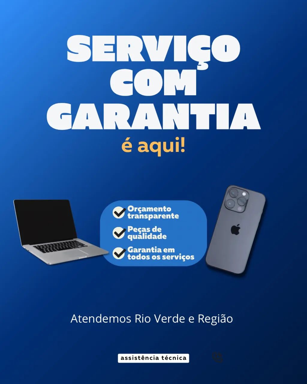 Assistência Técnica- IPhone e Nootbooks