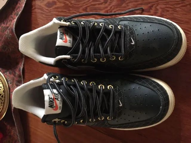 Nike Air Forcer 1 - Black Bone Gun - Black Checkered - Foto 4