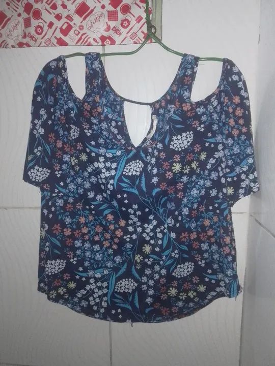 Camisa Floral Feminino M - Foto 2
