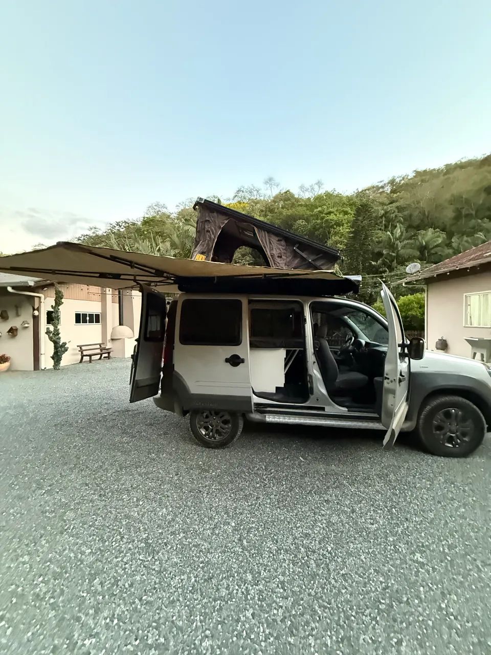 Barraca de Teto + Toldo Asa de Morcego + Barraca de Banho - Foto 4