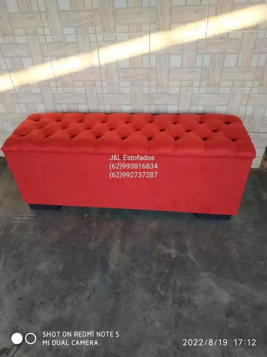 Baú estofado para cama - Foto 5