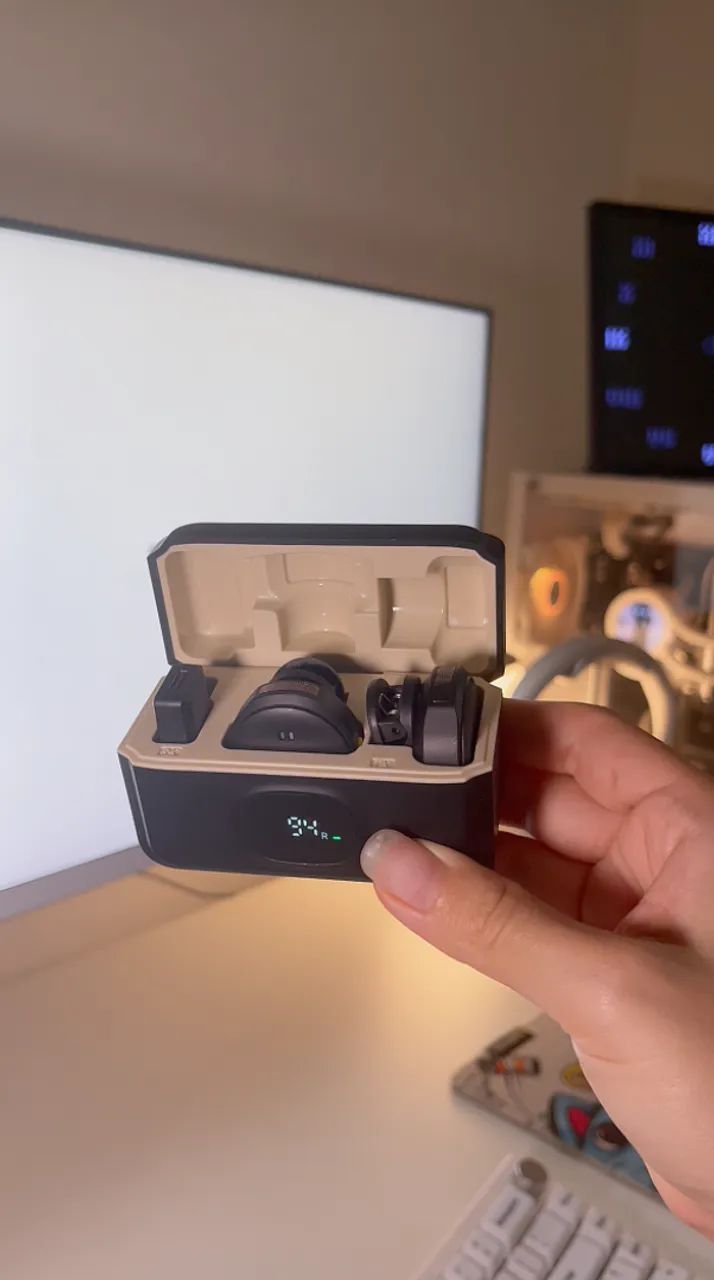 *NOVO* Microfone de Lapela sem fio - iPhone/Android Profissional Magnético