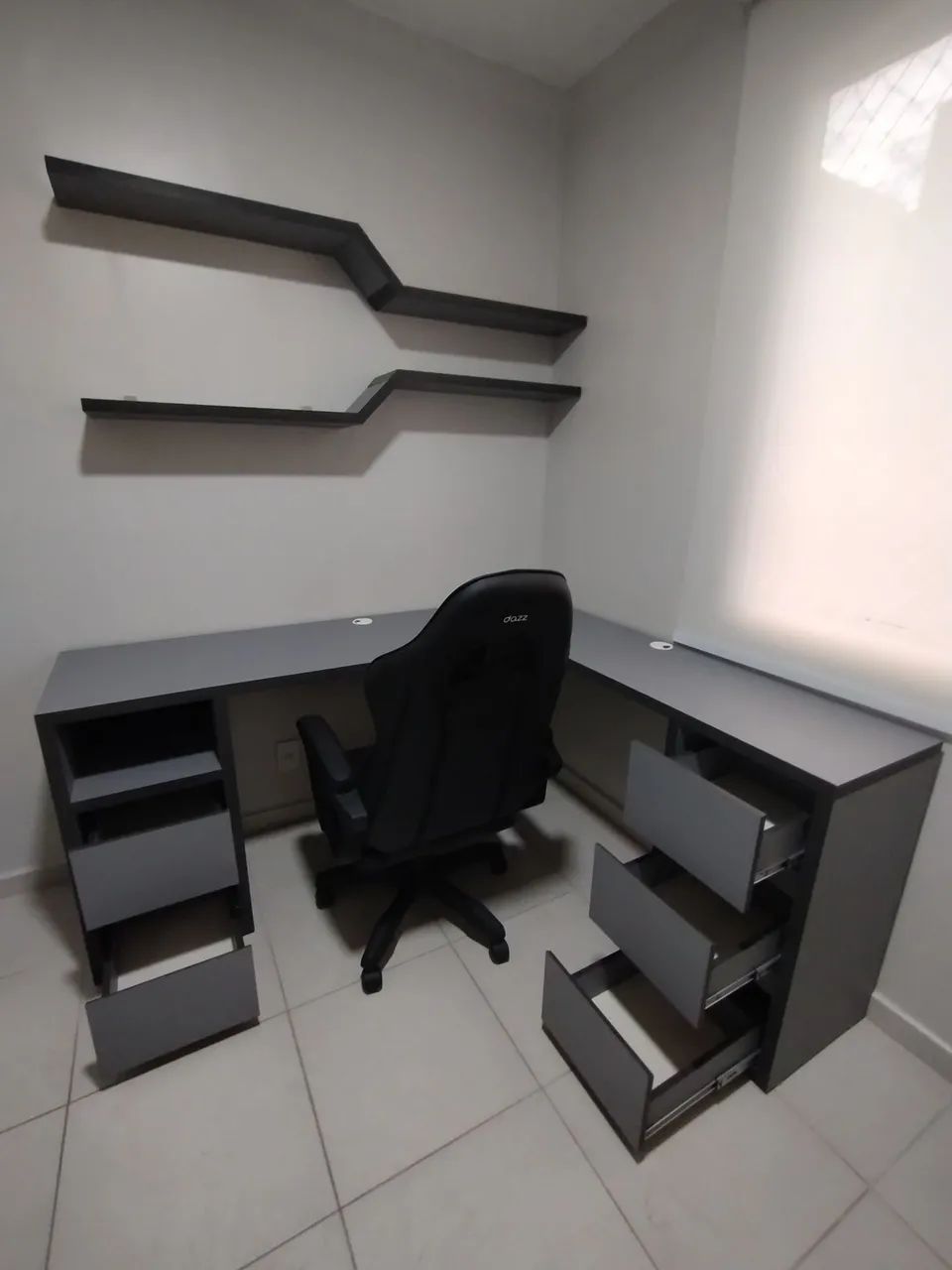 Mesa Gamer em L com Gaveta - Foto 3