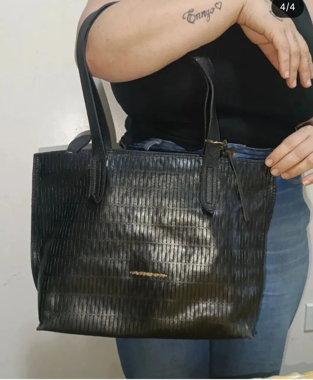 Bolsa Preta d couro legítimo Arzon -  - Foto 2