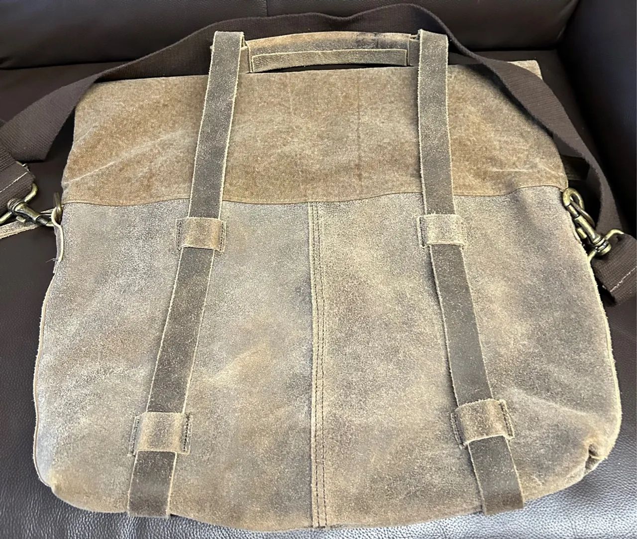 Bolsa de Ombro em Couro Cru Original  - Foto 3