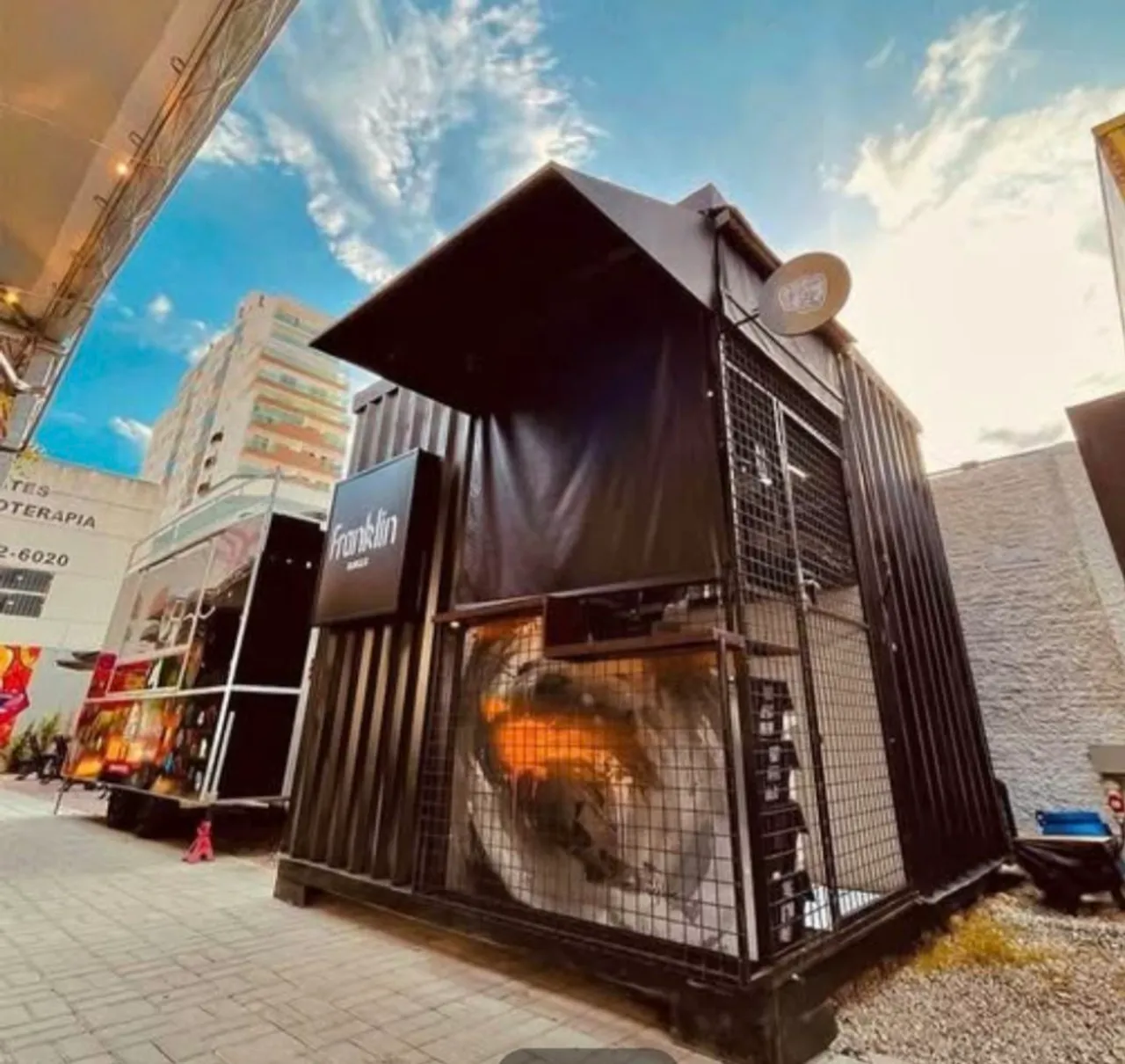 Food Truck Franklin container 3x3