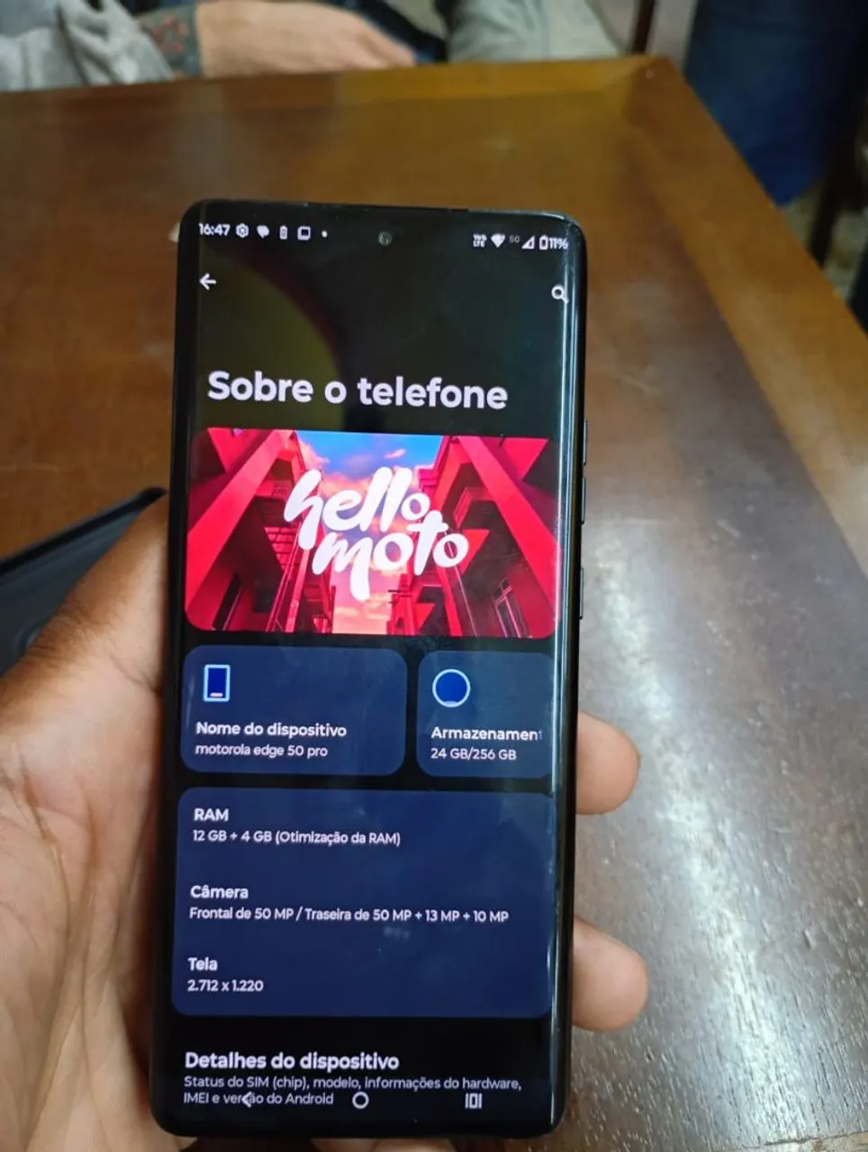 Motorola edger 50 pro funcionando perfeitamente 256 12 de ram zerado 