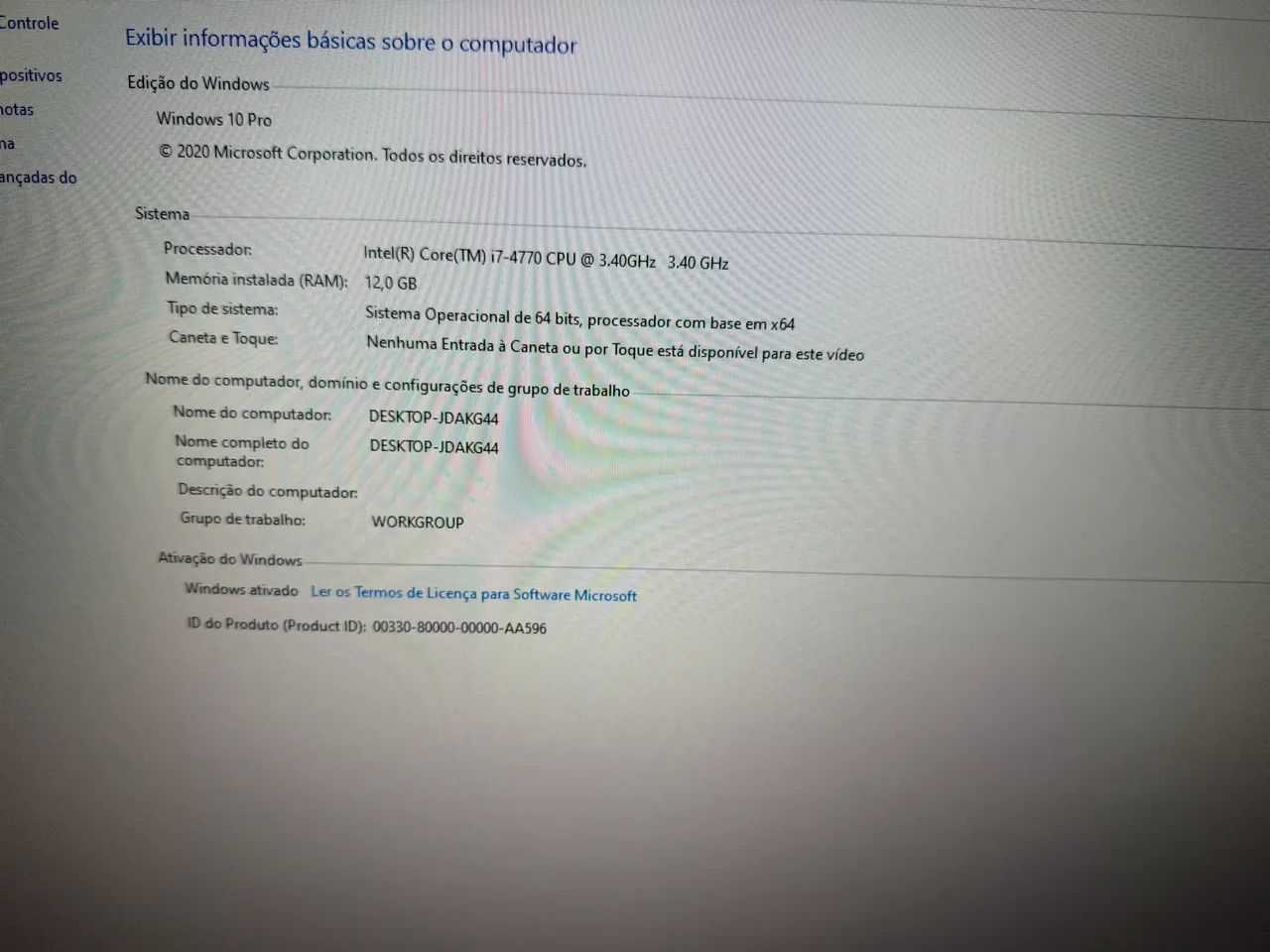Computador Gamer I7 ( sem placa de vídeo)