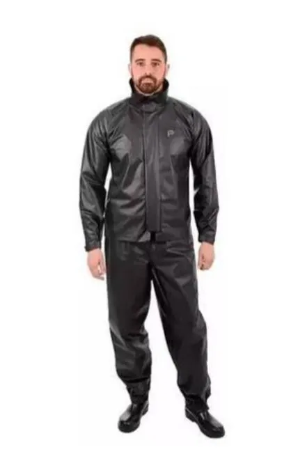 Conjunto de capa de chuva impermeável para homem