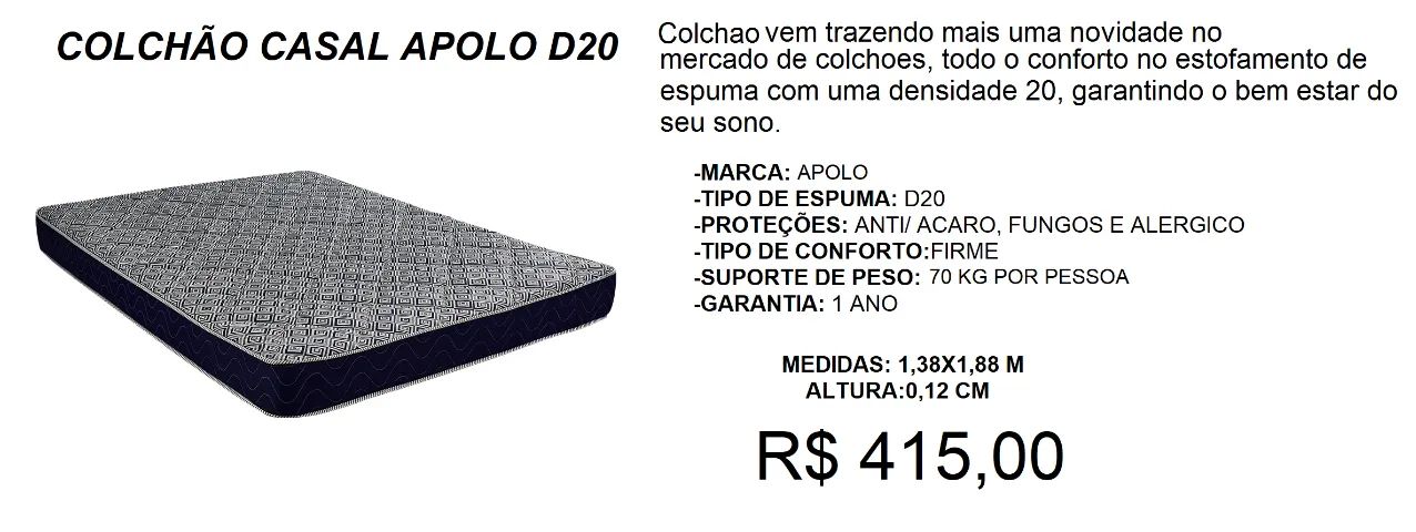 Colchão de casal 