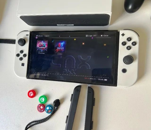 Nintendo Switch Oled (512gb) desbloqueado!! ESTADO DE NOVO - Foto 2