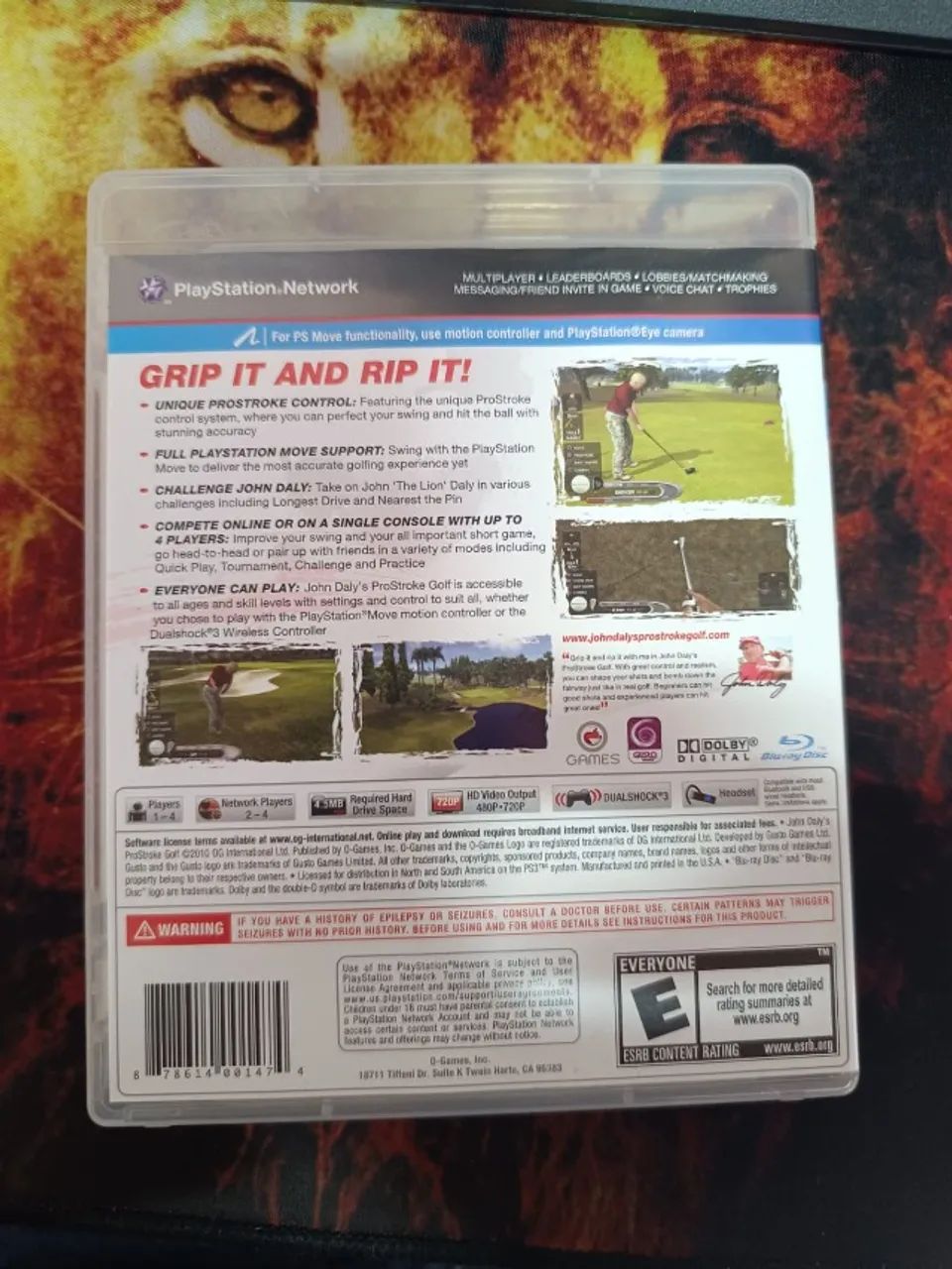 Jogo Ps3 John Dalys Prostroke Golf Físico Original - Foto 3
