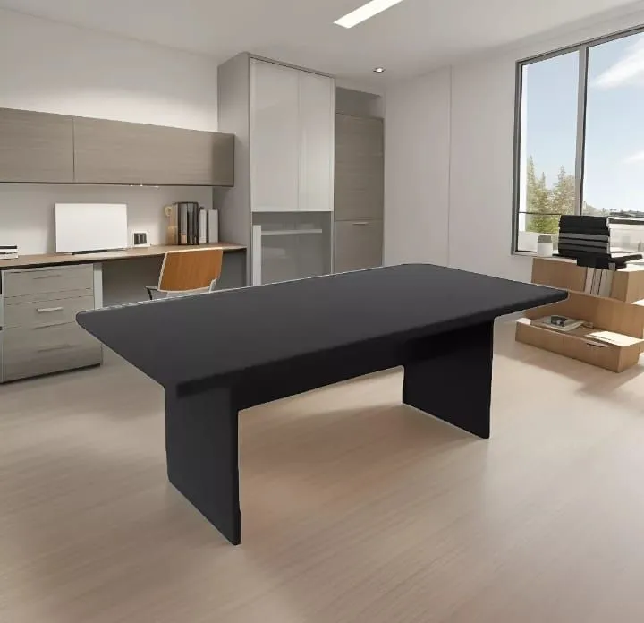 Mesa de Reunião Executiva Preta Elegante