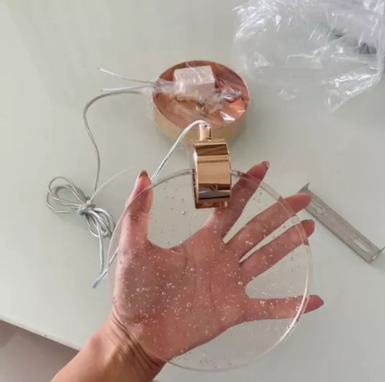 Pendente lustre cristal kit 2 unidades - Foto 3