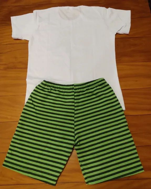 Conjunto Infantil - Camiseta LA 1987 + Bermuda Listrada - Foto 2