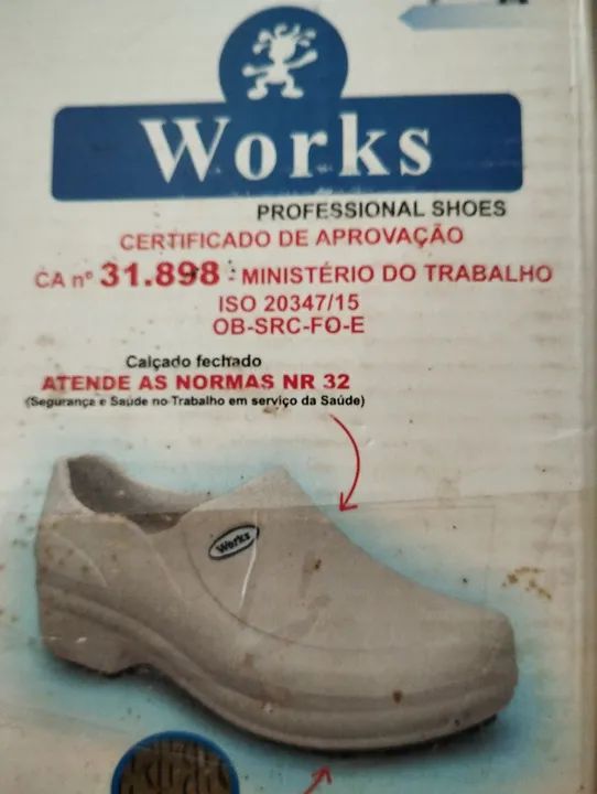 Vendo Calçado profissional n°37 - antiderrapante  - Foto 6