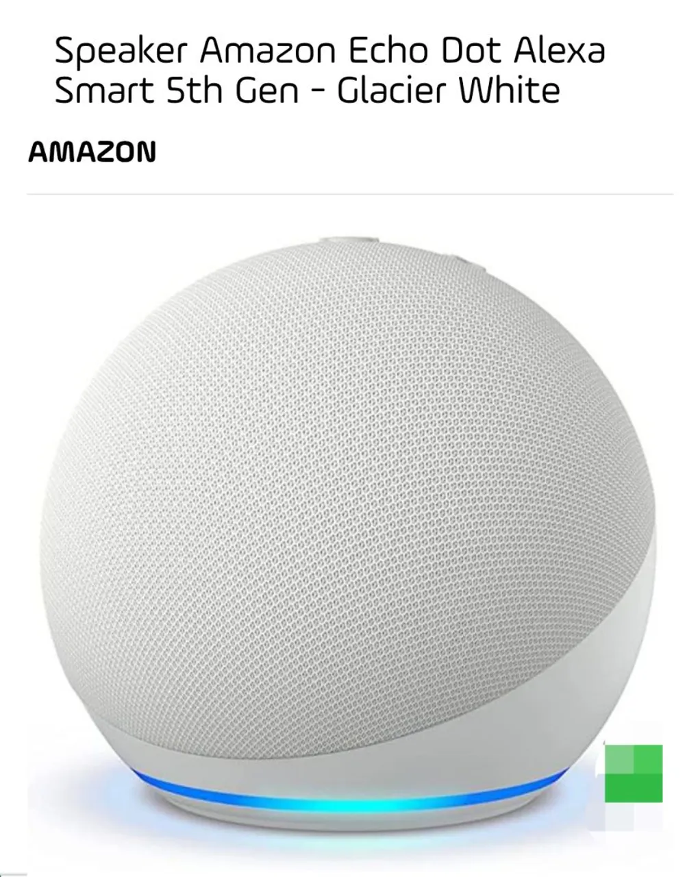 Echo Dot 5ª Geração - Branco Glacial