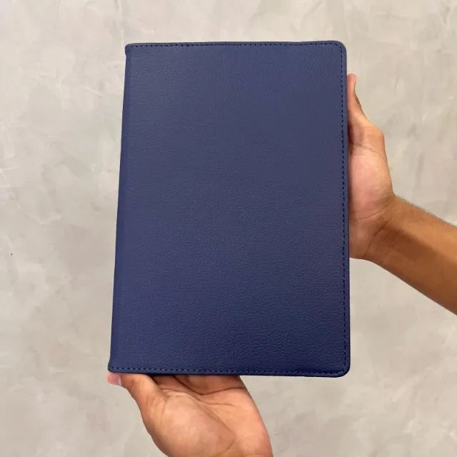 Capa giratória para Tablets e Pads, de couro sintético e suporte integrado