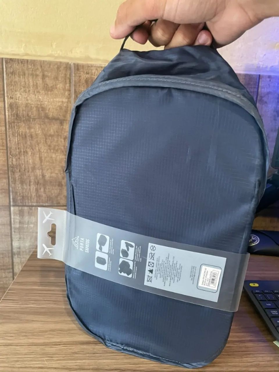 Bolsa de Viagem para Calçados Polo King Azul - Foto 3