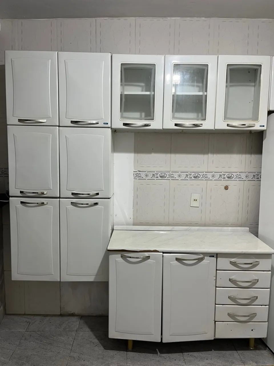 Conjunto de armários de cozinha branco - Foto 5