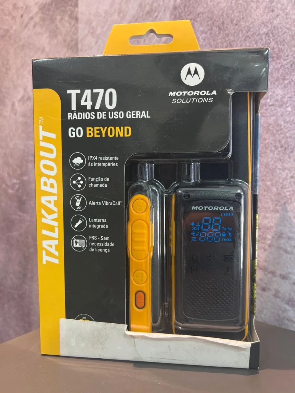 Rádio HT Motorola T470 Talkabout - Novo