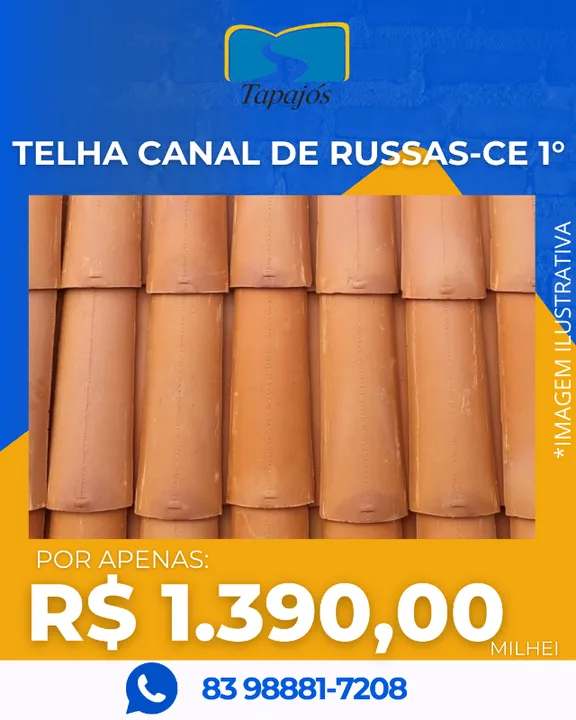 Telha Canal de Russas-CE 1° na Tapajós Madeiras