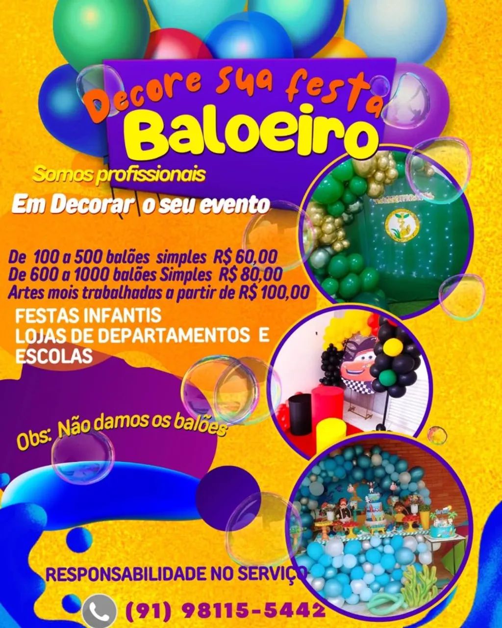 Decoração de Festa com Balões