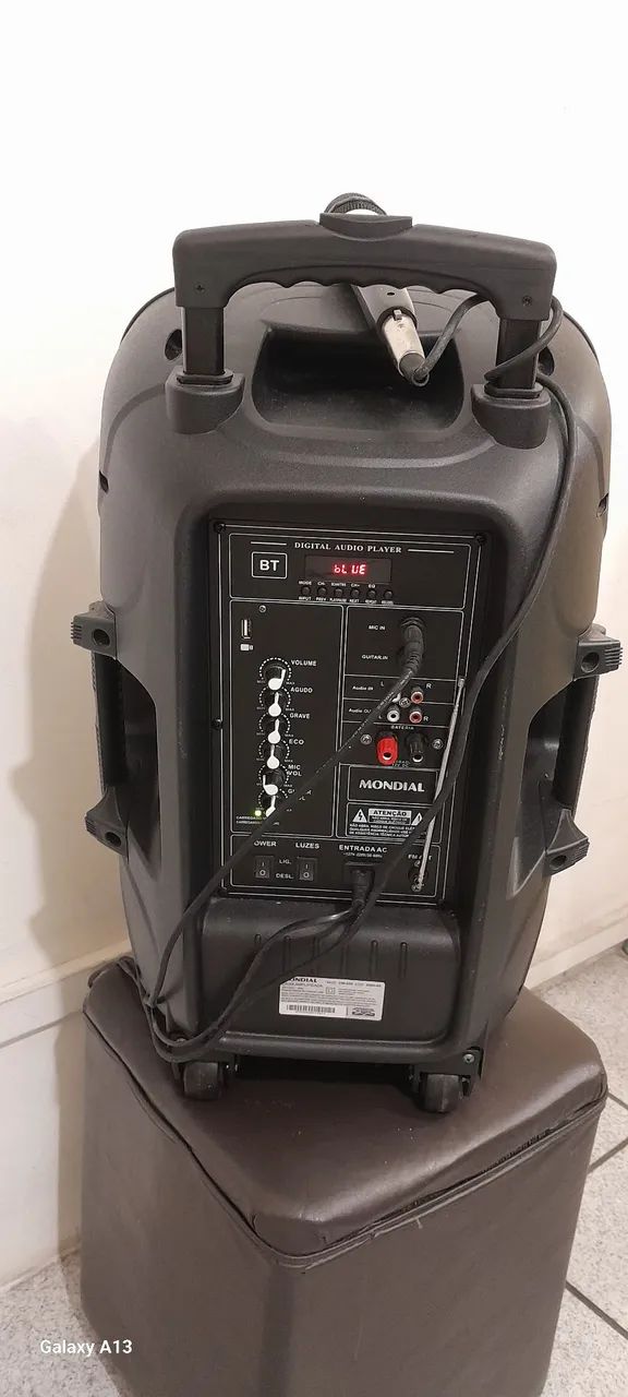 Caixa de Som Amplificada Mondial 500w com Microfone. - Foto 3
