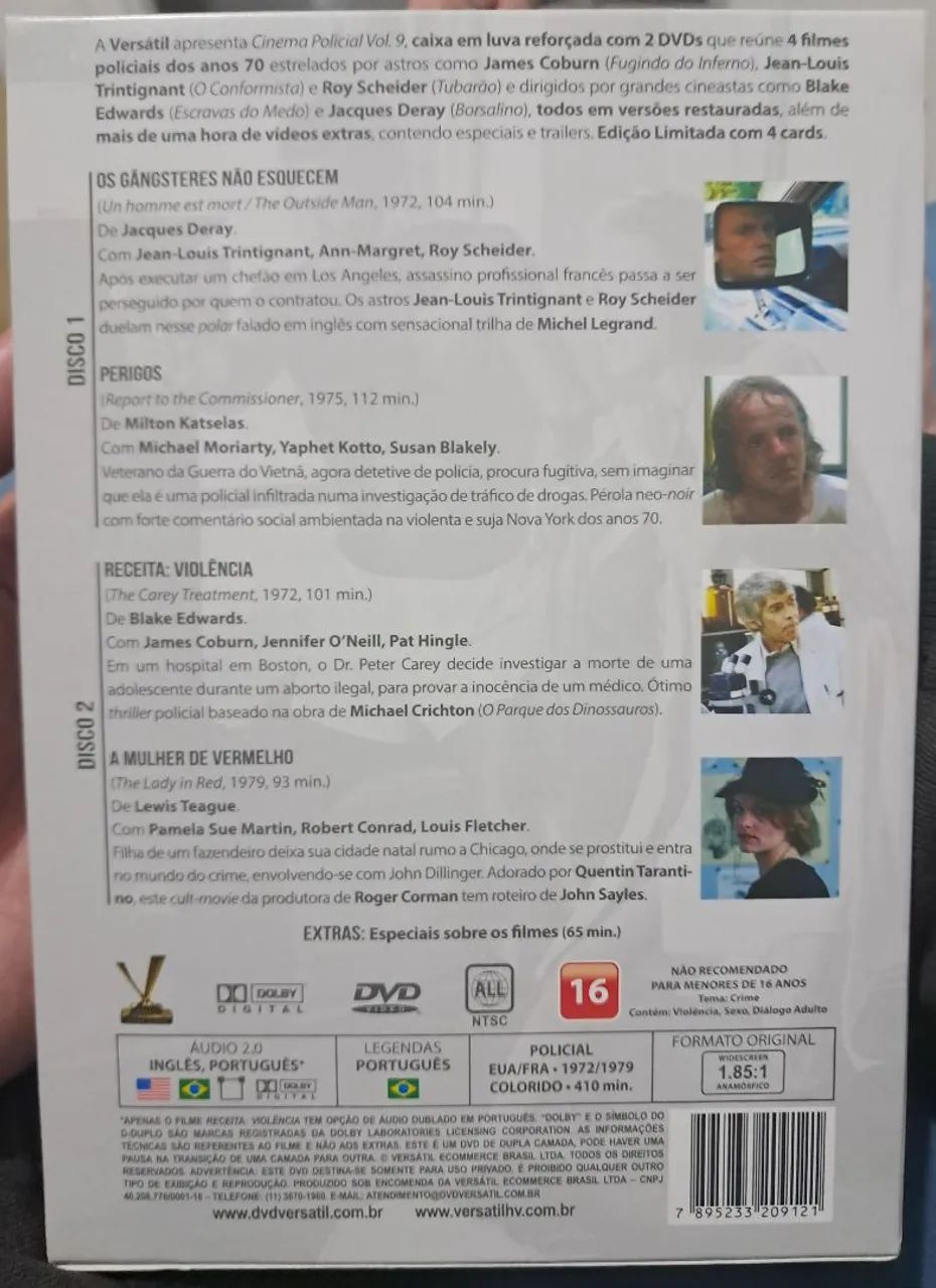 Box dvd Cinema policial 9 - Foto 2