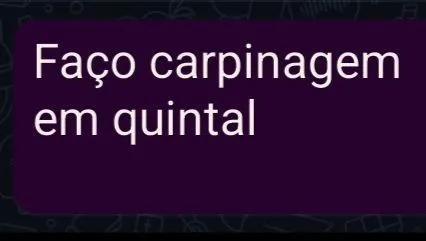Carpinagem em quintal