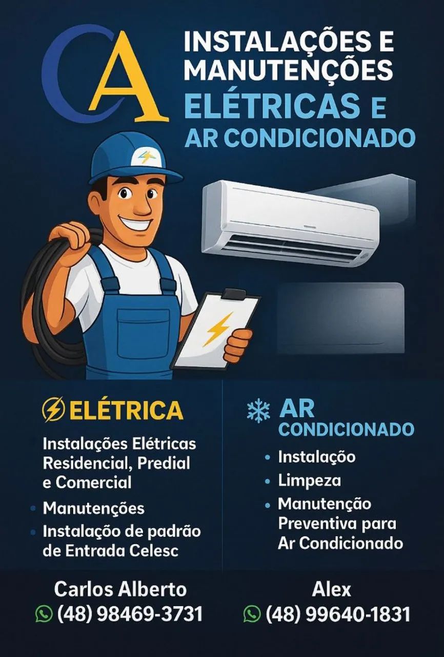 CA Instalações e manutenções Elétricas e Ar condicionado 